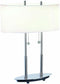 Lite Source Bliss Table Lamp Polished Steel LS3821PSWHT