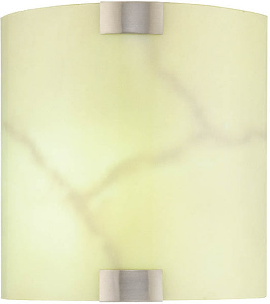 Lite Source Fluorescent Wall Sconce Polished Steel LS1627