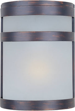 9"H Arc 1-Light Outdoor Wall Mount Oil Rubbed Bronze