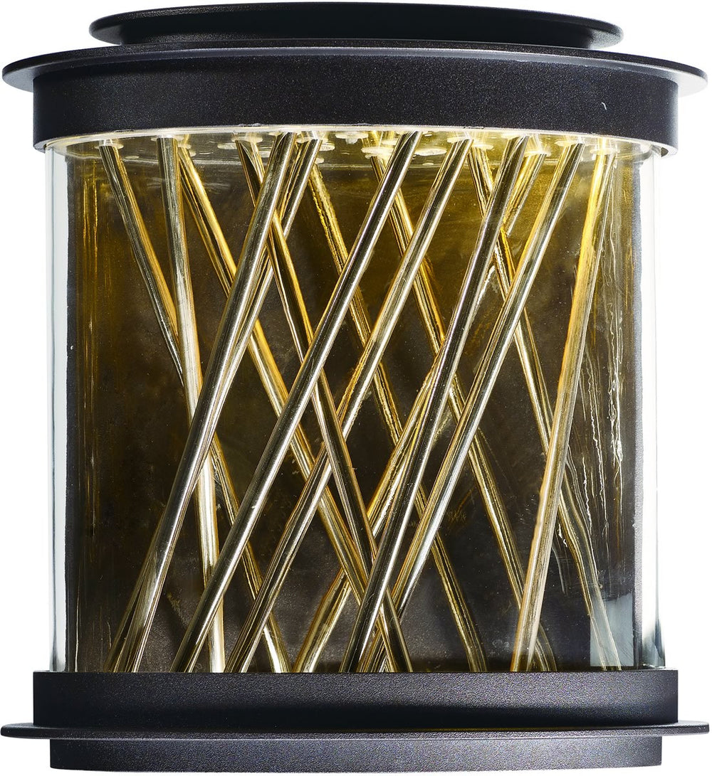 Maxim Bedazzle LED Outdoor Wall Lantern Galaxy Bronze / French Gold 53495CLGBZFG