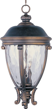 13"W Camden VX 3-Light Outdoor Hanging Lantern Golden Bronze
