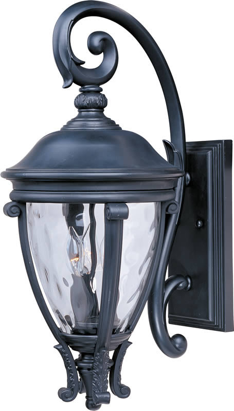 Maxim Camden VX 3-Light Outdoor Wall Lantern Black 41425WGBK