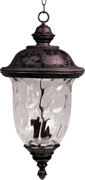 13"W Carriage House Vivex 3-Light Outdoor Hanging Lantern Oriental Bronze