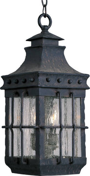 9"W Nantucket 3-Light Outdoor Hanging Lantern Country Forge