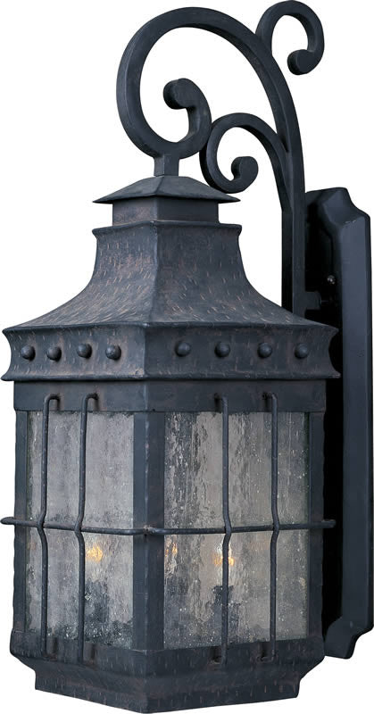 Maxim Nantucket 3-Light Outdoor Wall Mount Country Forge 30084CDCF