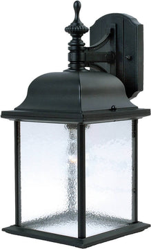 16"H Governor 1-Light Outdoor Wall Mount Black