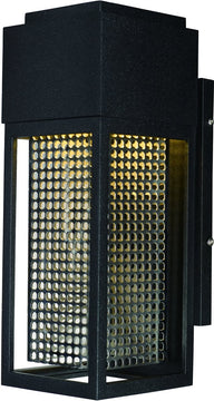 12"H Townhouse LED 1-Light Outdoor Wall Lantern Galaxy Black / Stainless Steel