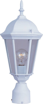 19"H Westlake 1-Light Outdoor Pole/Post Lantern White