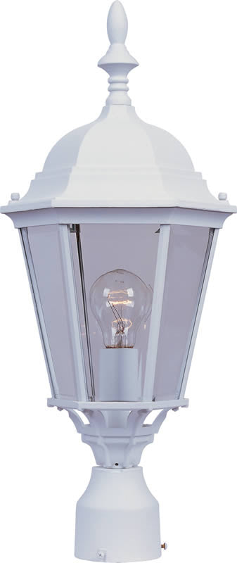 Maxim Westlake 1-Light Outdoor Pole/Post Lantern White 1005WT