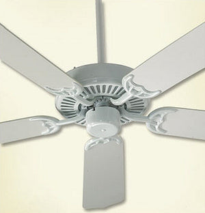 42"W Capri 5-Blade Ceiling Fan White