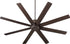 Quorum Proxima 72 inch 8 Blades Ceiling Fan Oiled Bronze 96728-86