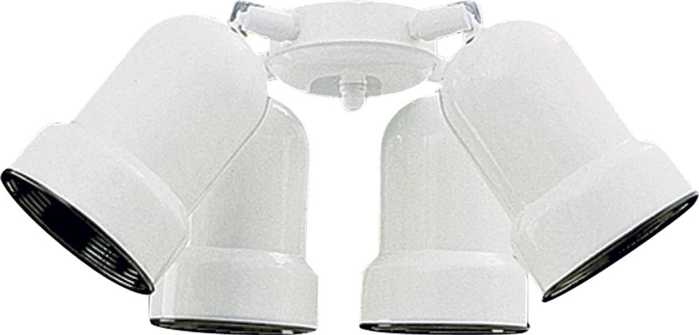 Quorum 4-Light Ceiling Fan Light Kit Gloss White 2409806