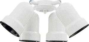 10"W 4-Light Ceiling Fan Light Kit Gloss White