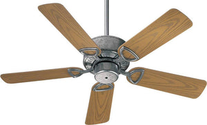 42"W Estate Patio Indoor/Outdoor 5-Blade Patio Ceiling Fan Galvanized