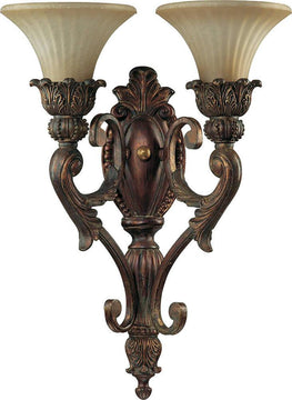16"W Madeleine 2-Light Wall Sconce Corsican Gold