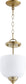 Quorum Richmond 3-light Dual Mount Light Fixture Aged Brass