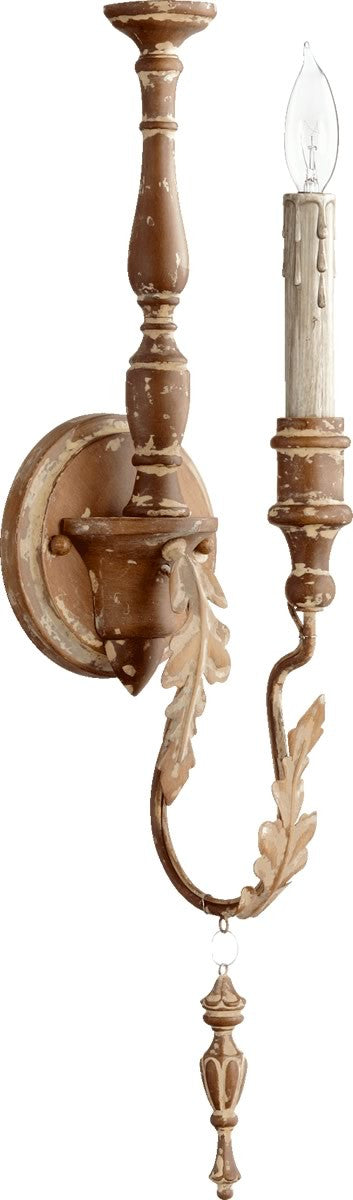 Quorum Salento 1-Light Wall Sconce French Umber 5406194