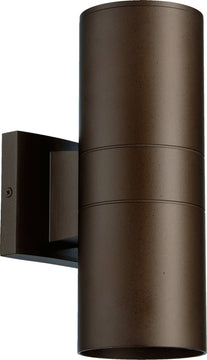 12"H 2-Light Outdoor Wall Sconce Oiled Bronze