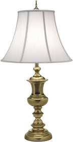 34"H 3-Way Table Lamp Burnished Brass