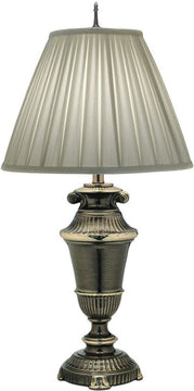 33"H 3-Way Table Lamp Roman Bronze