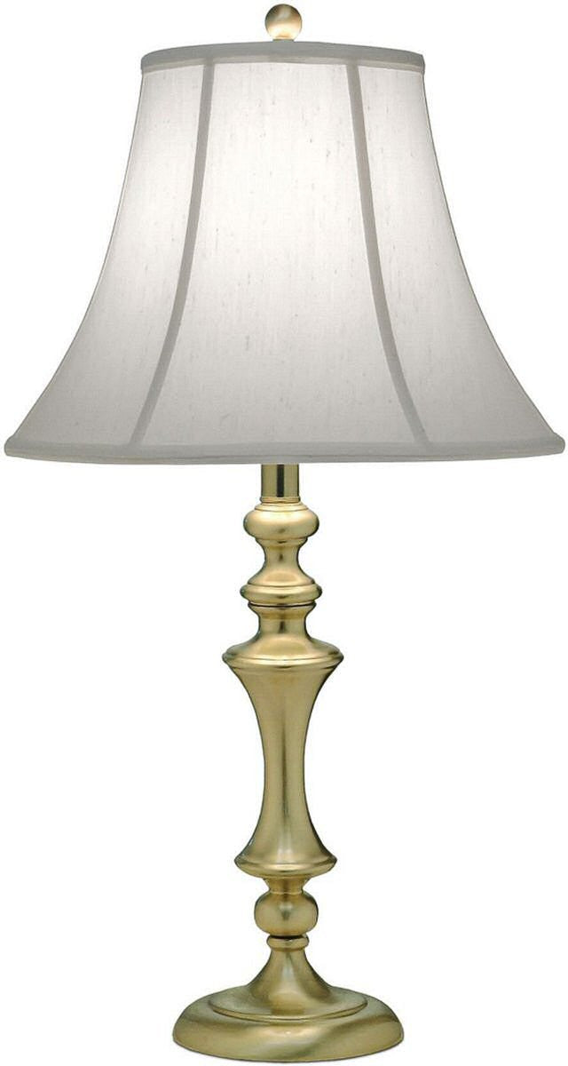 Stiffel Lamps 3-Way Table Lamp Satin Brass TLA889C550SB