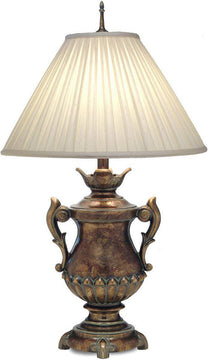 31"H 3-Way Table Lamp Amber Tortoise Shell