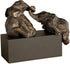 Uttermost Playful Pachyderms Statue Antique Bronze Patina 19473