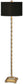 Uttermost 64 inchh Quindici 1-Light Floor Lamp Lightly Antiqued Gold 28598-1