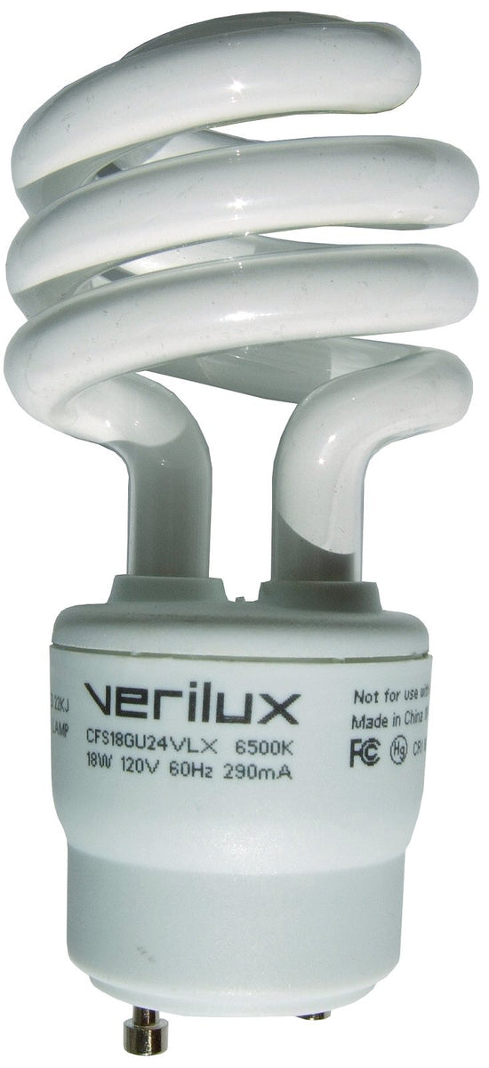 Verilux Lamps 18 Watt Fluorescent Full Spectrum Light Bulb CFS18GU24VLX
