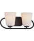 16"W Dylan 2-Light Vanity & Wall Mahogany Bronze