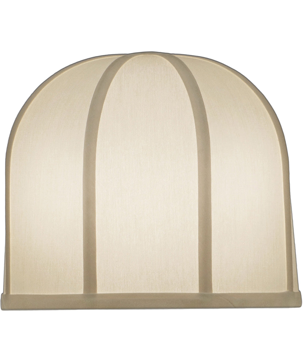 11x10x10 Off White Silk Shantung Umbrella Hardback Lampshade