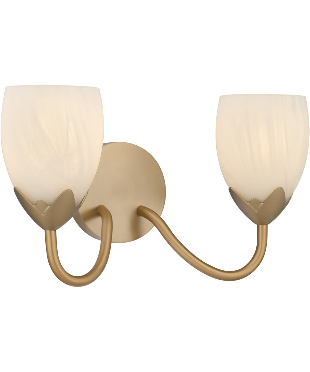 Jacobs 2-light Bath Light Bronze Gold