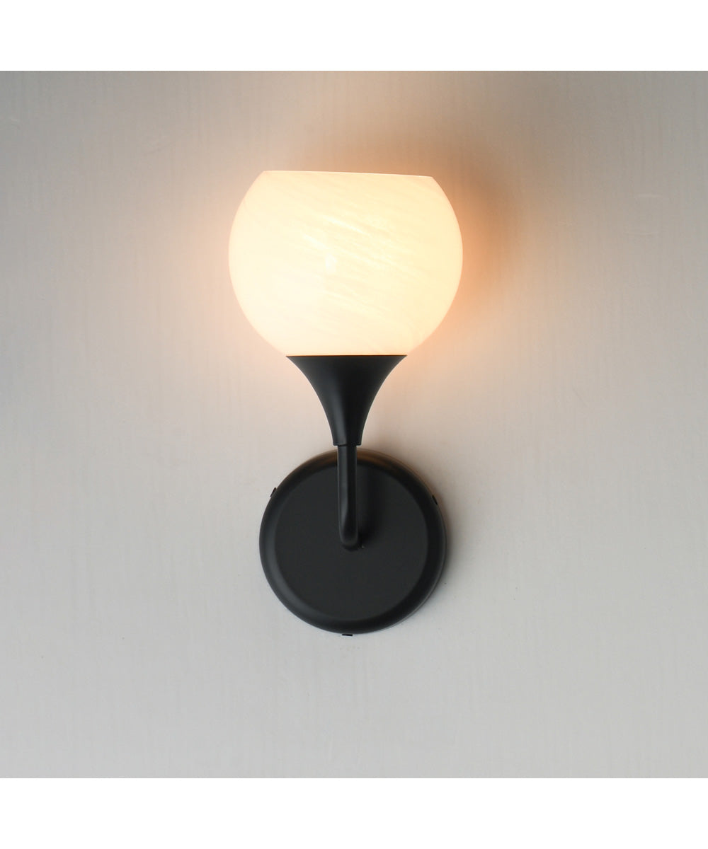 Neve 1-Light Wall Scone Black