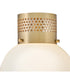 Taj 1-Light Small Flush Mount in Lacquered Brass