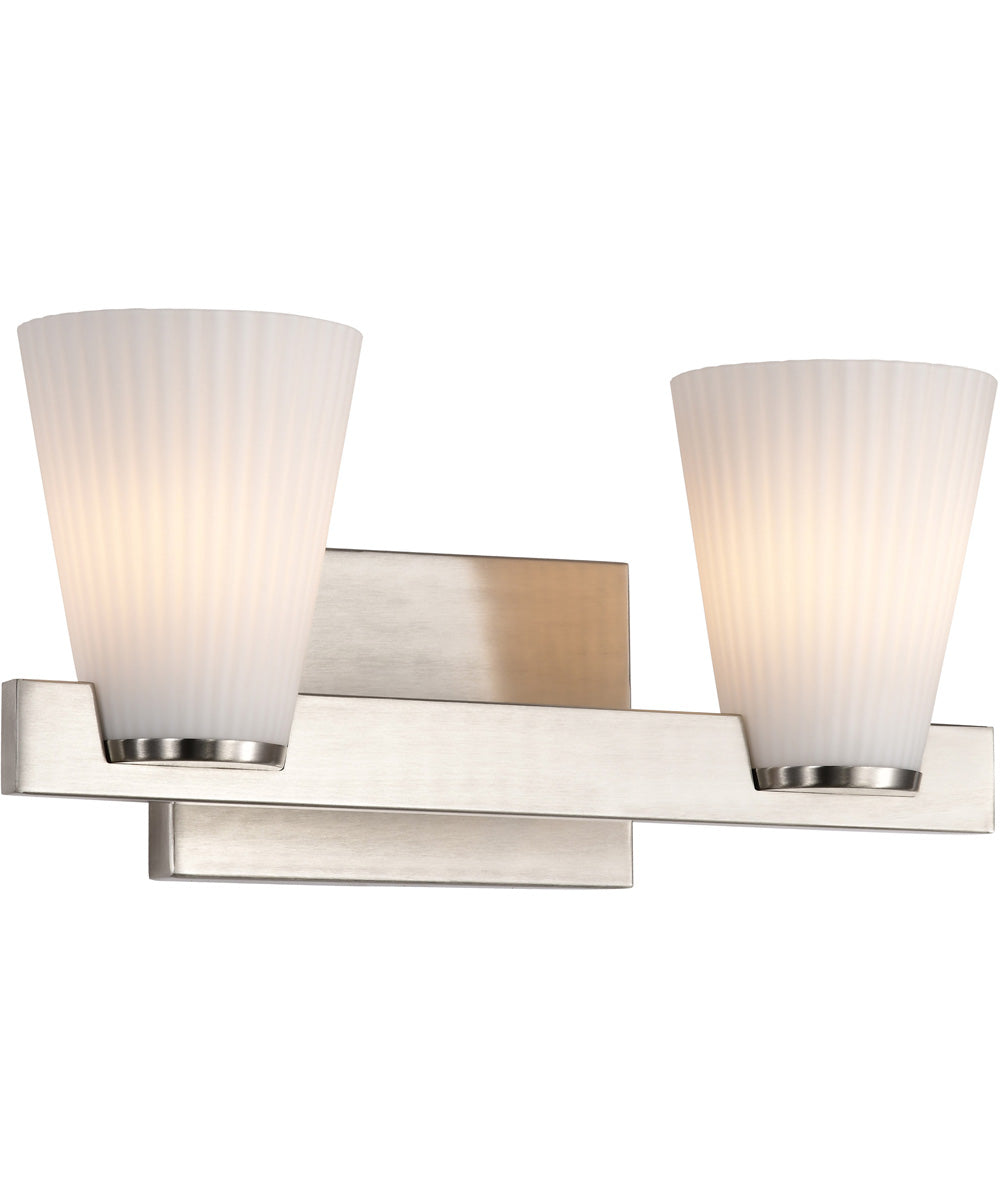 Royale 2-Light Vanity & Wall Brushed Nickel