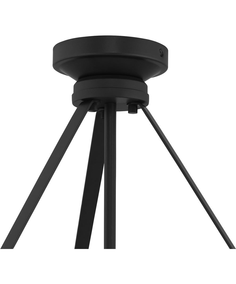 Lieon 2-Light Convertible Pendant Black