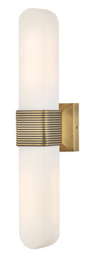 Cotes 2-Light Large LED Sconce in Lacquered Brass