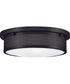 Pierce 3-Light Medium Flush Mount in Black