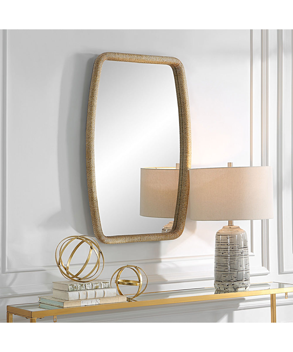 Tiki Rattan Mirror