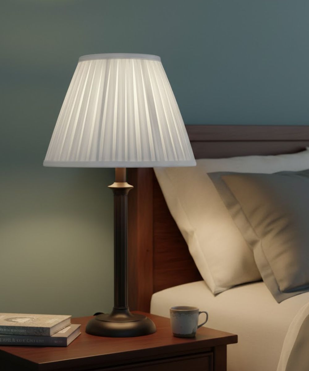 8x15x11 Oyster Box Pleat Silksheen Empire Softback Lampshade