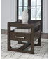 Breckington Square End Table Dark Brown