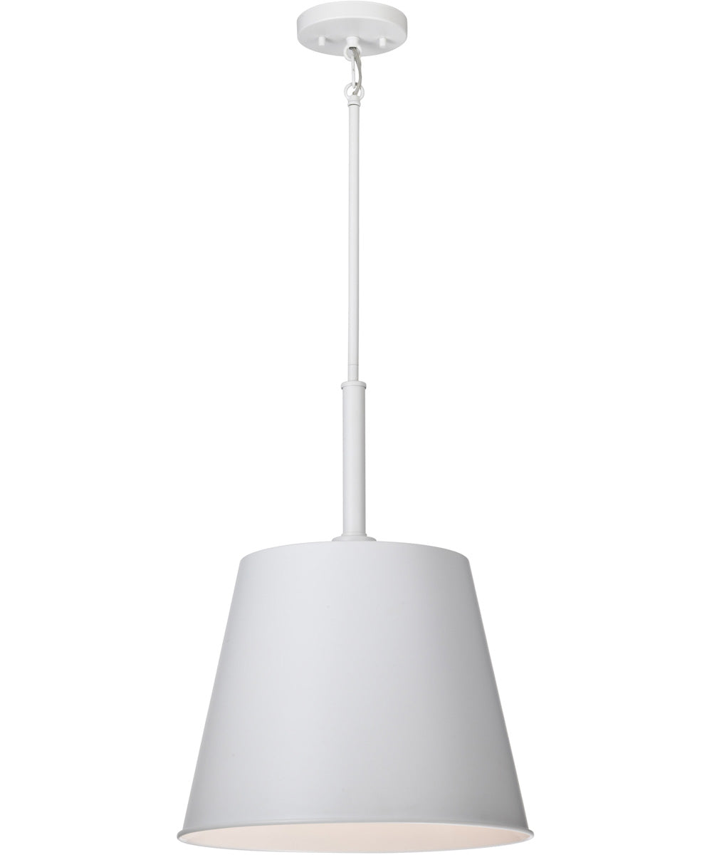 Alexis 1-Light Pendant Matte White
