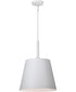 Alexis 1-Light Pendant Matte White