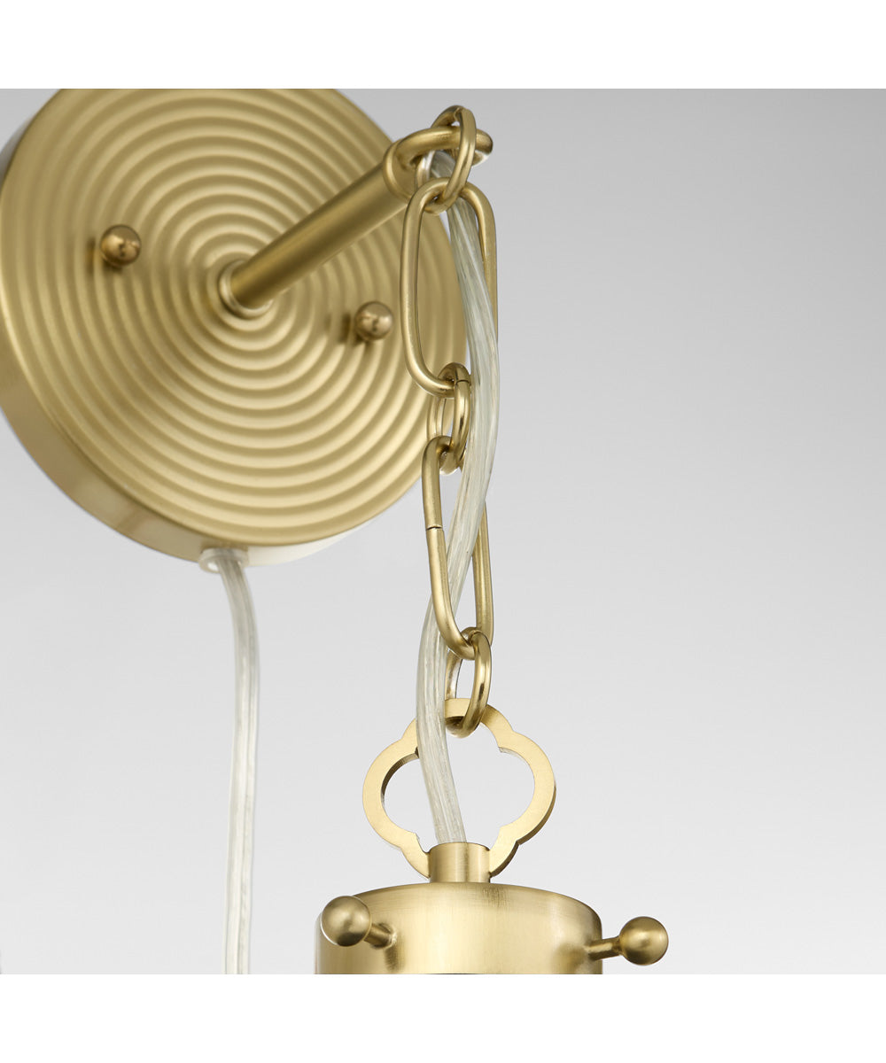 Bonnel 1-light Wall Mount Light Fixture Matte Black|Aged Brass