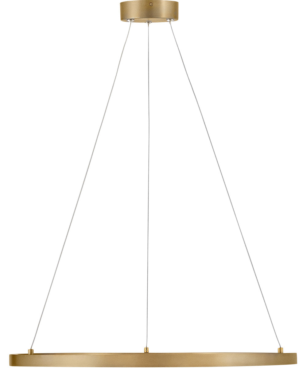 Kenna LED-Light Medium Single Tier in Lacquered Brass