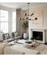 Francesca 10-Light Chandelier Feathered Gold