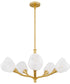 Adelyn 5-light Chandelier Gold Leaf