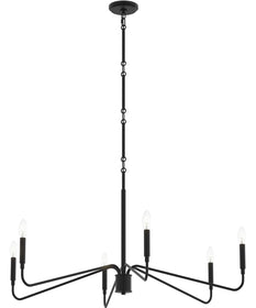 Pilar 6-Light Chandelier Matte Black