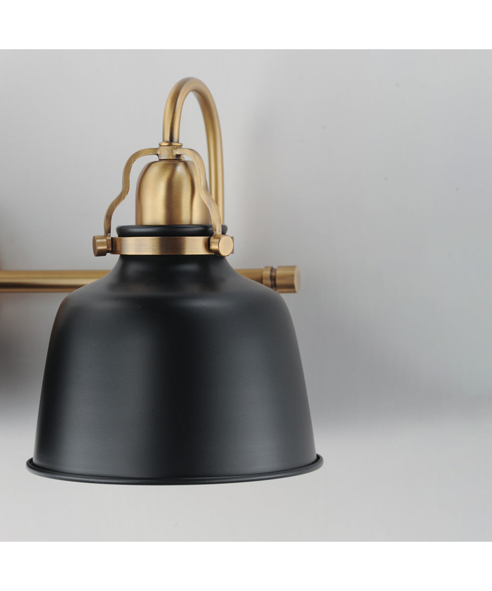 Hollis 3-Light Sconce Natural Aged Brass