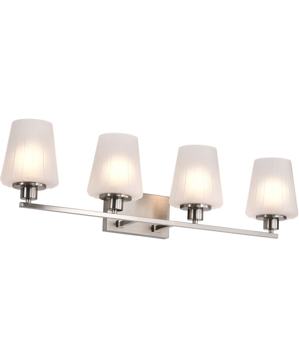 Lune 4-Light Vanity & Wall Brushed Nickel